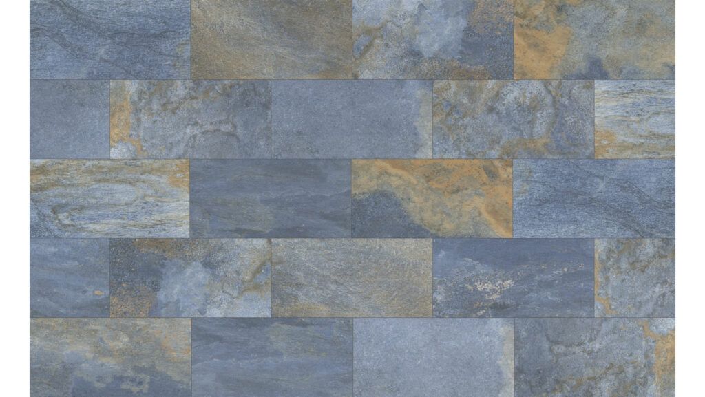 Composición pavimento gres porcelánico Bali Blue